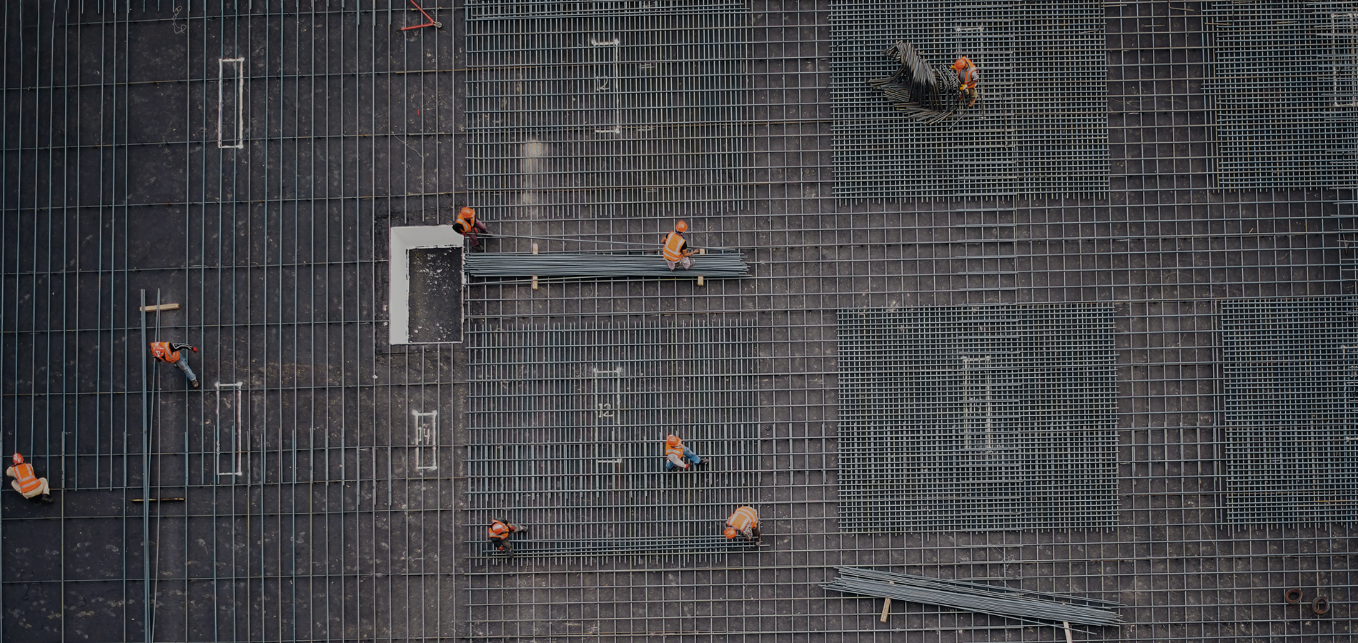 Workers on construction site