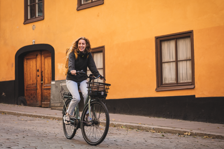 cycle europe woman cycling